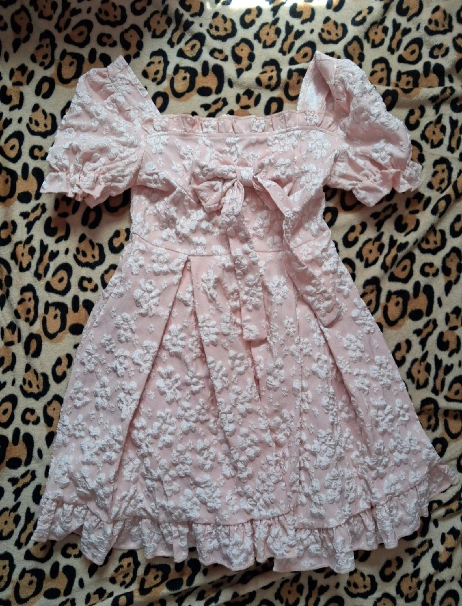 Vestido rosa floral